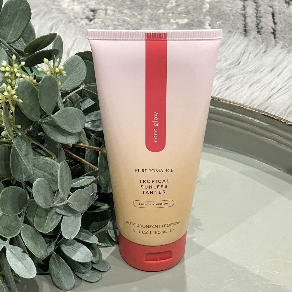 Pure Romance Coco Glow Light to Medium‎ Tropical Sunless Tanner 6 FL OZ New.